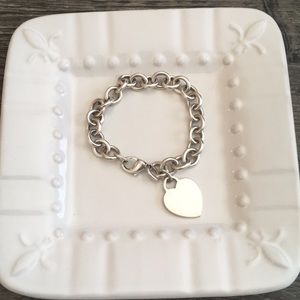 Tiffany Heart Tag Charm Bracelet